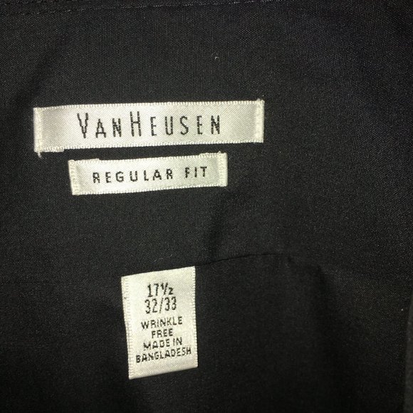 Van Heusen Black Dress Shirt - Picture 2 of 3